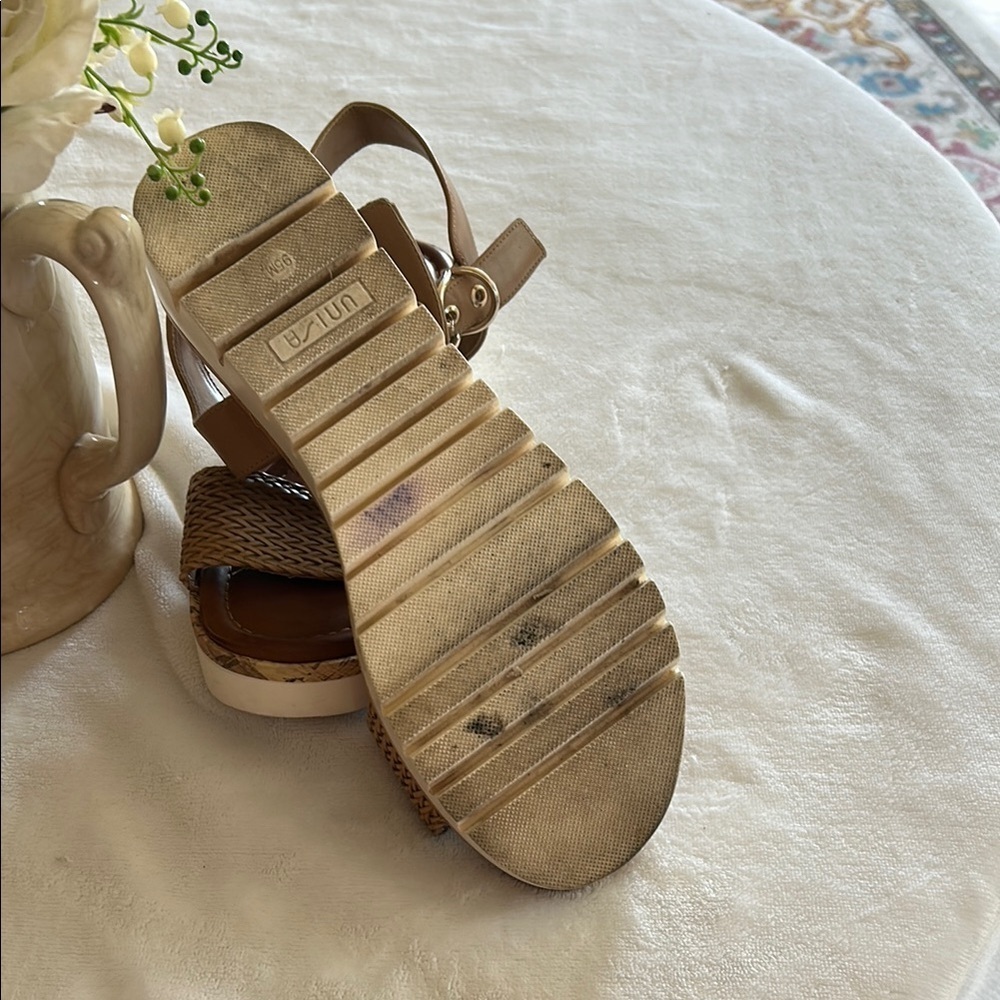 Unisa Tan Woven Sandals - Picture 6 of 6